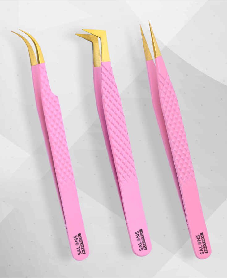 Eye lash tweezers