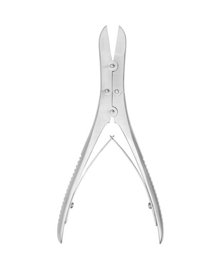 Professional cantilever nail nippers with a double-spring compound lever design for cutting thick or ingrown toenails with minimal effort.