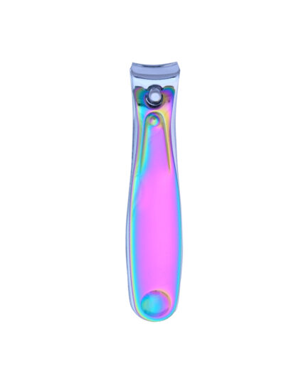 Professional stainless steel nail clippers with sharp curved blades for a precise, clean cut on fingernails and toenails.