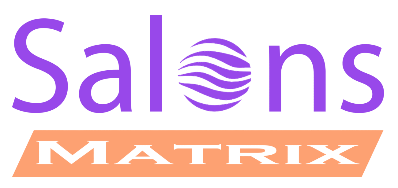 Salons Matrix brand logo for professional hairdressing, manicure, pedicure and podiatry