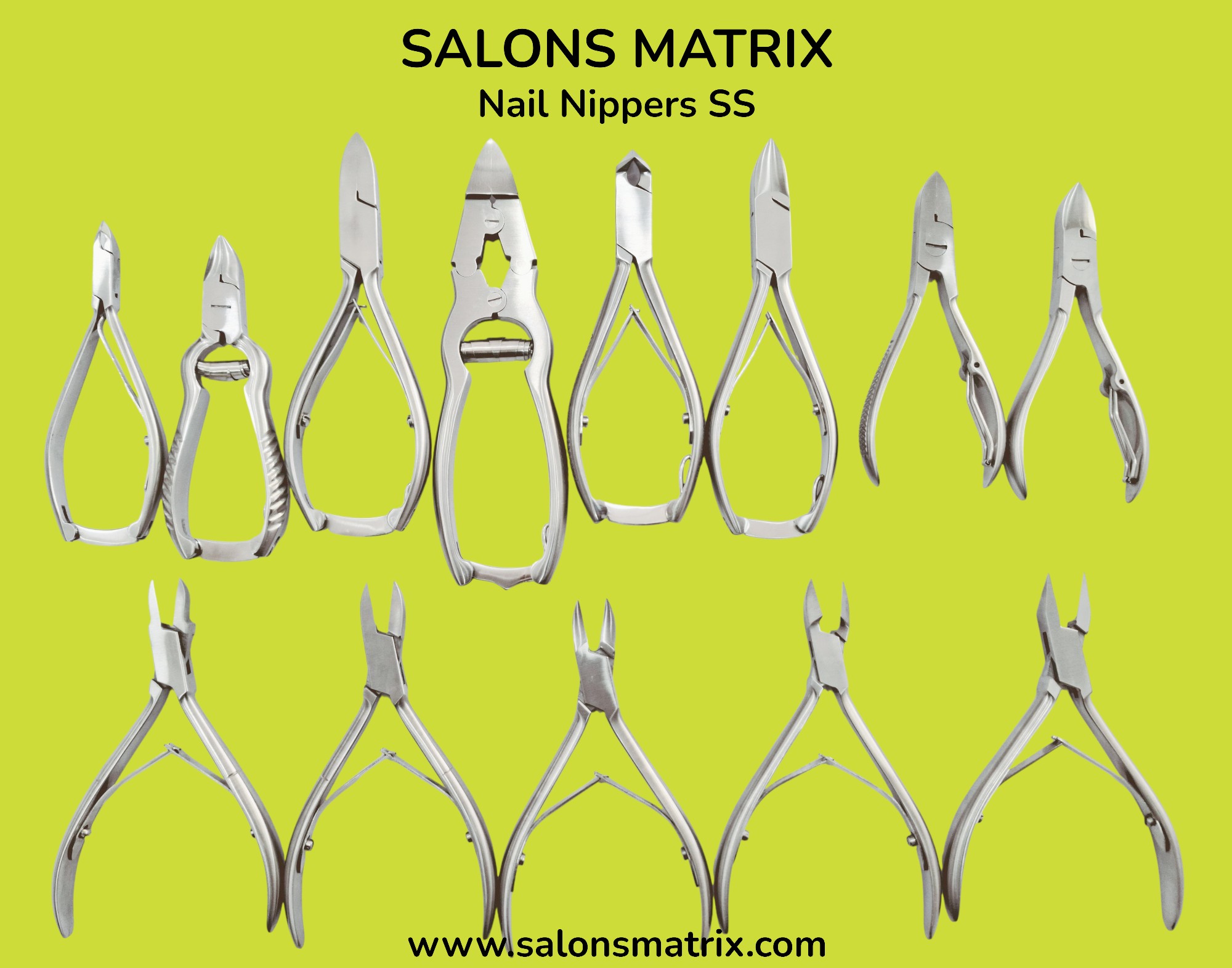 Podiatry nail nippers with ergonomic handles and a sharp curved blade for professional foot care use.